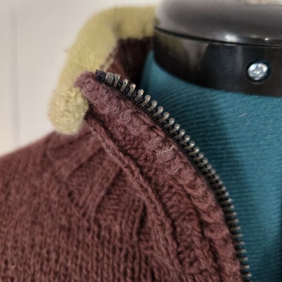 Planet Earth Sweaters Women's Medium Knit Sweater Hand Loomed Peru 100% Cotton - Picture 10 of 10